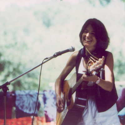 Lydia Adams Davis playing in the park